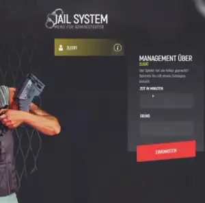 FiveM ESX Admin Jail System UI for player punishment and jail management