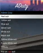 ESX Admin Duty Menu – Outfit customization for admins in FiveM