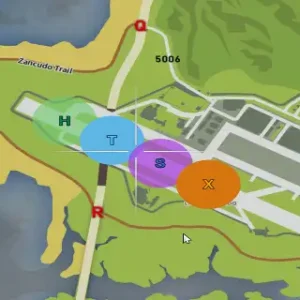 FiveM ESX Advanced Map Blips Script with Colored Zones