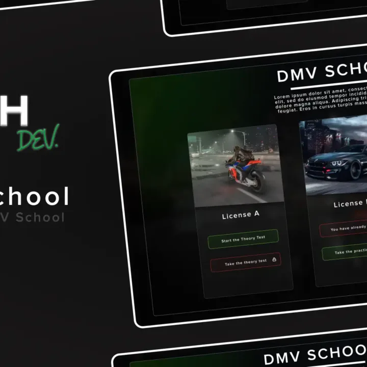 ESX Advanced DMV School Script – Interactive Vehicle License Exams for FiveM