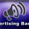 ESX in-game advertising banner broadcast system with loudspeaker icon