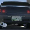 Custom formatted license plate on car using ESX automatic plate system