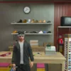 FiveM character in clothing store with sneakers and apparel.