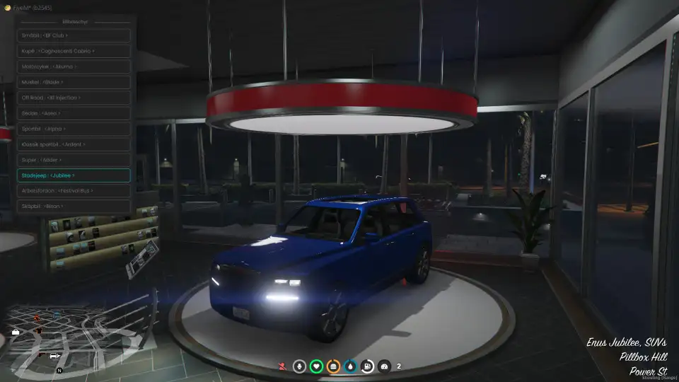 FiveM ESX Car Catalog Script with interactive vehicle