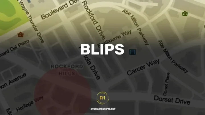 FiveM ESX Blips Script for customizable map icons and RP location markers