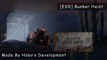ESX Bunker Heist Script – High-risk robbery mission at Los Santos Airbase in FiveM
