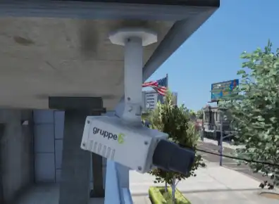 GTA V RP ESX CCTV Tablet Script featuring real-time security camera surveillance