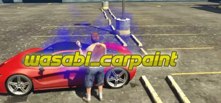 ESX Car Paint Script for FiveM – Night city background for vehicle customization roleplay