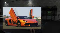 Lamborghini Aventador with Lambo doors in FiveM Car Shop