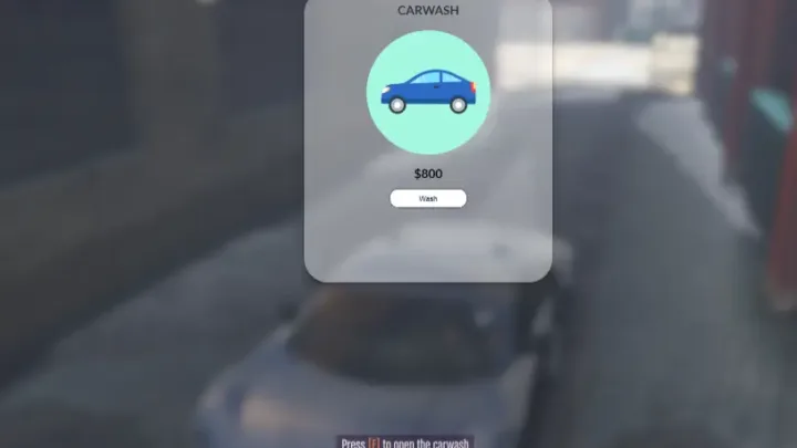 ESX Car Wash – Vehicle cleaning feature for FiveM