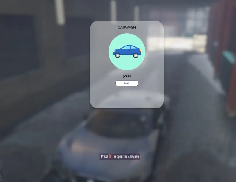 ESX Car Wash – Vehicle cleaning feature for FiveM