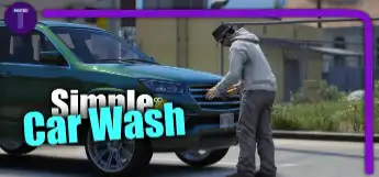 GTA V RP ESX Car Washing Script with interactive vehicle cleaning mechanics.