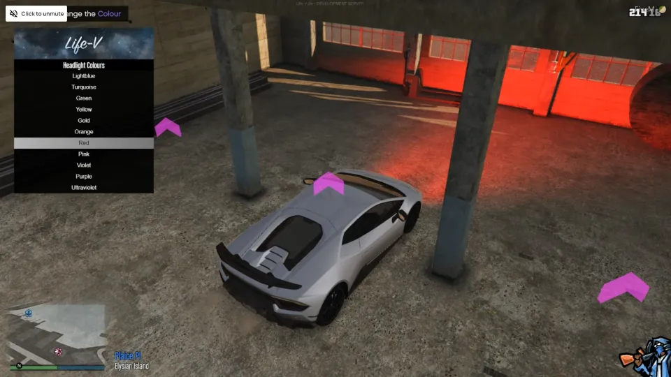 ESX Car Headlights Script with Customizable Colors for FiveM Vehicles