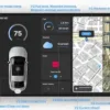 GTA V RP ESX CarPlay Script interactive vehicle dashboard with GPS and real-time controls.