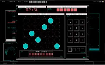 FiveM ESX Casino Keypad Hacking Minigame with digital interface and timed logic challenge