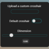 ESX Crosshairs Script UI for Custom Aim Crosshair and Size Adjustment