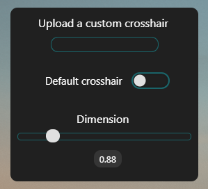 ESX Crosshairs Script UI for Custom Aim Crosshair and Size Adjustment