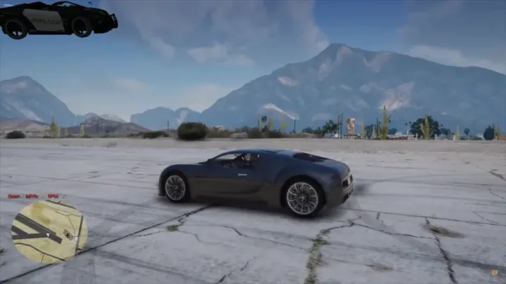 GTA V RP supercar driving with custom sounds using ESX Engine Sound Script