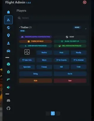 Esx Admin menu Script – Advanced admin controls and player management for FiveM