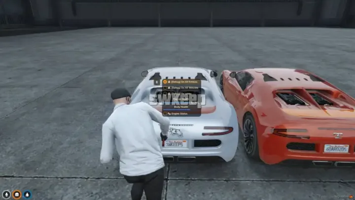 GTA V RP ESX Interaction Menu Script with player and vehicle management options.