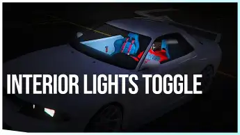 FiveM vehicle with active ESX interior lighting for immersive nighttime realism.
