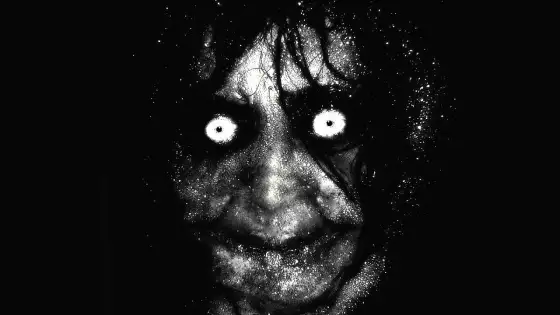Creepy face used in ESX jump scare script for horror RP