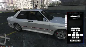 FiveM ESX lightbar creator script with customizable emergency vehicle lighting editor and UI
