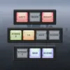 FiveM ESX lighting controller UI for emergency vehicles with siren and stage light controls