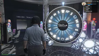 FiveM ESX Lucky Wheel casino gameplay with spin rewards