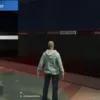 Character using ESX Metro station menu in game.