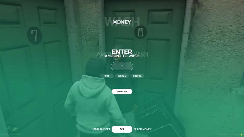 FiveM ESX money laundering script for converting dirty money through criminal RP systems