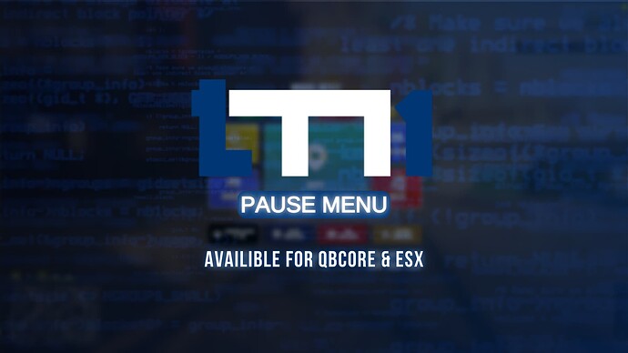 ESX Pause Menu Interface
