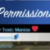 ESX Permissions Menu Script interface showing options to add permissions, manage roles, and configure donation settings in FiveM.