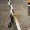 Player spawning props using the ESX Prop Menu Script in GTA RP.