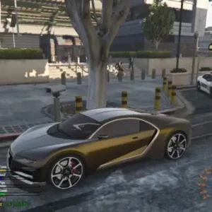 Vehicle near police radar detecting speed using ESX radar script in FiveM