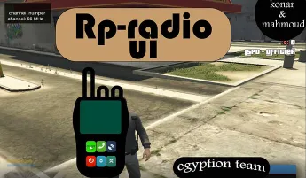 ESX RP radio UI for player communication in FiveM roleplay server