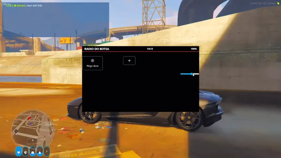 FiveM ESX radio script with in-car music player UI