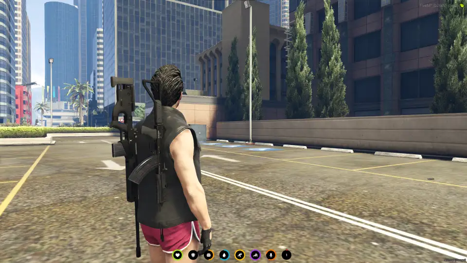 FiveM ESX real weapon script with visible weapon carry system on player character