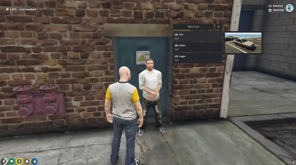 FiveM ESX Car Rental System with NPC Interaction.