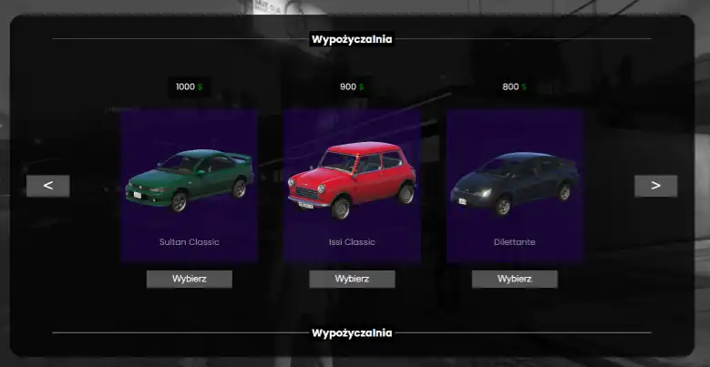 ESX Car Rent Script – Vehicle Rental System for FiveM Roleplay Servers