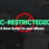 FiveM ESX restricted zone script with alerts, access control, and warning messages