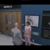FiveM ESX Revive NPC standing in hospital near Ward A in GTA V roleplay