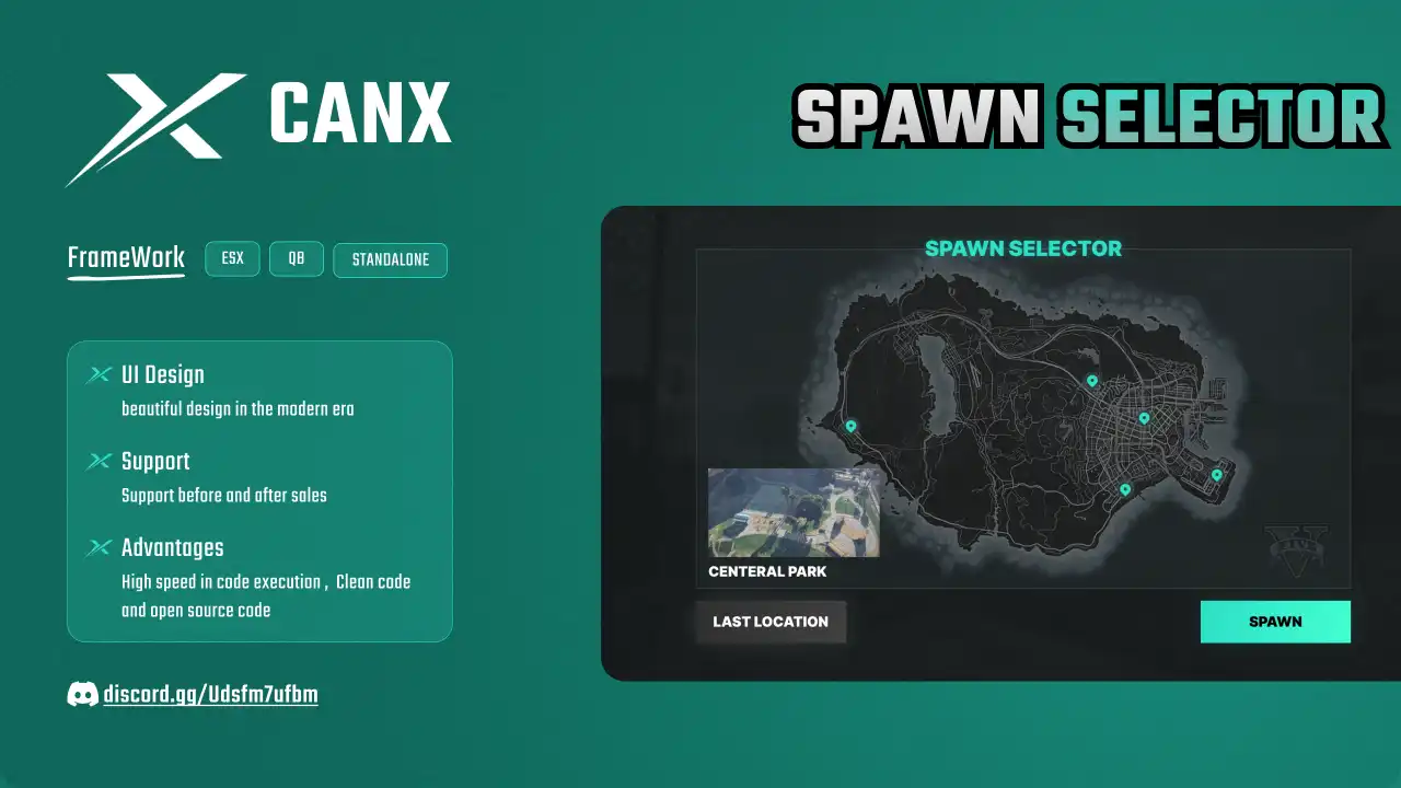 ESX Spawn Selector Script – Interactive Spawn Selection for FiveM
