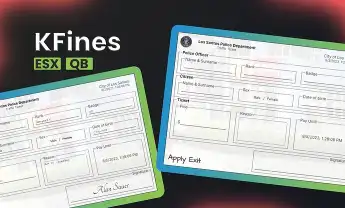 ESX KFines Script – Traffic ticket and fine system for FiveM roleplay with ESX and QB support