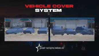 FiveM ESX Vehicle Cover System for realistic car protection and roleplay enhancement