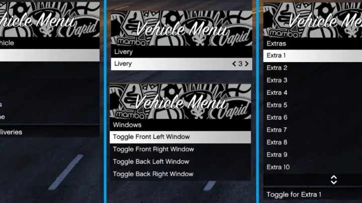ESX Vehicle Extra Menu UI for Vehicle Customization in FiveM