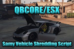 QBCore ESX Samy Vehicle Shredding Script for GTA V FiveM