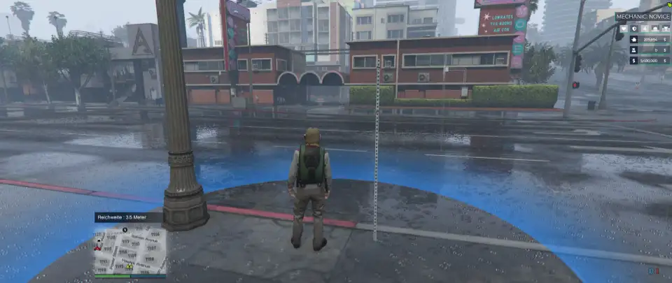 FiveM ESX voice chat range circle with player UI overlay