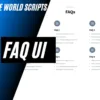 ESX in-game FAQ interface displaying common player questions in FiveM