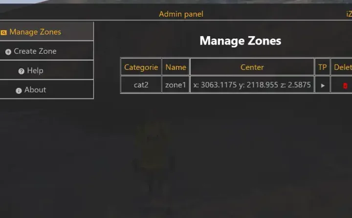FiveM ESX Zone Management Script - Admin Tool for Creating and Managing Zones